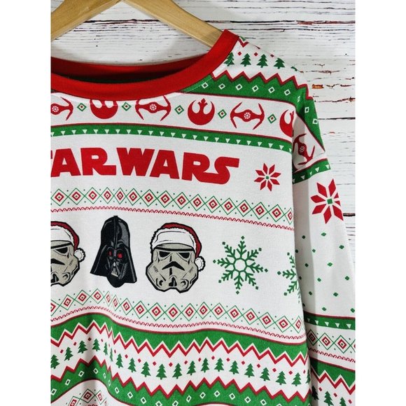 Star Wars Ugly Christmas Sweatshirt Darth Vader Storm Troopers Unisex Medium - Picture 5 of 14